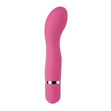 Dream Toys Розовый мини-вибратор для стимуляции точки g NEON CURVE APPEAL PINK - 11,4 см.