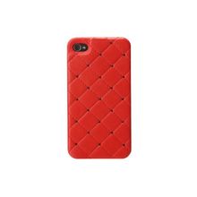 Кожаный чехол на заднюю крышку iPhone 5 iCover Leather Swarovski, цвет красный (IP5-LE-SW R)