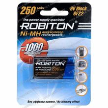 Аккумулятор Robiton 6F22 (250 mAh, 9V)