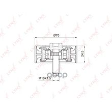 Ролик Обводной Приводного Ремня Mmc 4b10 4b11 4b12 Asx 1.8 2.0 Ga_w 10-   Lancer X 1.8 2.0 Cy_a  08-   Outlander Xl Ii 2.0 2.4 Cw_w 06-   Delica 2.4 Cv_w  07-  Citroen C-Crosser 2.0 2.4 09-   Alt LYNXauto арт. PB7020