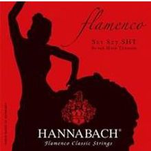 827SHT Red FLAMENCO Комплект струн для классической гитары желтый нейлон посеребренные Hannabach