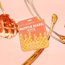 Омолаживающая вафельная маска для лица Кленовый сироп Kocostar Waffle Mask Maple 3шт