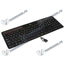 Клавиатура Logitech "K750 Wireless Solar Keyboard" 920-002938, 102+1кн., беспров. на солнечных батареях, черный (USB) (ret) [101724]