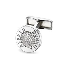 JSA8206H - Запонки DUNHILL "Class button" серебро бриллианты " - DUNHILL (Англия)