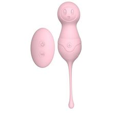 S-HANDE Нежно-розовые вагинальные шарики VAVA с пультом ДУ