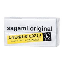 Презервативы Sagami Original 0.02 L-size увеличенного размера - 10 шт. (236153)