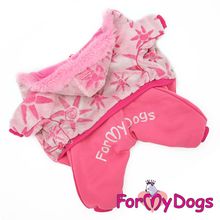 Комбинезон-шубка розовая для собак девочек ForMyDogs FW435-2017 F