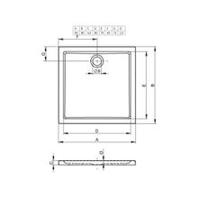 Душевой поддон Riho Zurich 270 (DA7000500000000) 80x90