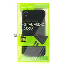 Накладка HOCO LS10 dual lighting digital audio case для iPhone X, черная