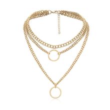 Многослойное колье под золото (арт. 78611-1)