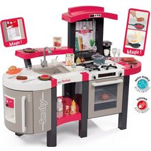 Smoby 311304 Электронная Кухня Tefal Super Chef Deluxe - звук, пузырьки, 46 акс