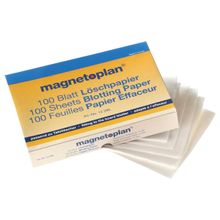 12 296 Салфетки сухие Magnetoplan для стирания маркерных записей, блок 100 листов