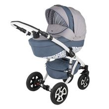 Коляска Adamex BARLETTA (3 в 1) Dream collection серый+синий