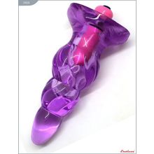 Eroticon Фиолетовая анальная вибропробка - 9 см. (фиолетовый)