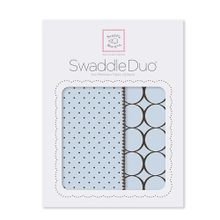 Пеленки Swaddle Duo Pstl Blue Modern