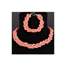 Бусики-Колечки Комплект Коралл "Мадрид" арт. П4145