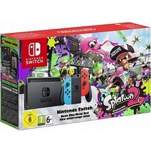 Игровая приставка  Nintendo Switch красный синий + игра Splatoon 2 (Switch)
