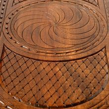 Нарды резные "Бесконечность" с ручкой