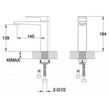 Смеситель BelBagno Arlie ARL-LVMA-CRM для раковины хром