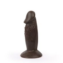 Bior toys Реалистичный коричневый анальный фаллоимитатор Erowoman на присоске (коричневый)