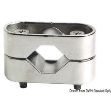 Osculati AISI316 mirror polished SS clamp 20 22 25 mm, 37.261.01