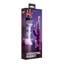 Shots Media BV Фиолетовый вибратор Vibrating Rabbit с клиторальным отростком - 22 см. (фиолетовый)