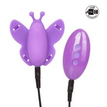 Фиолетовая вибробабочка на ремешках Silicone Remote Venus Butterfly