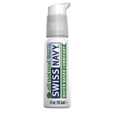 Swiss navy Гипоаллергенный лубрикант Swiss Navy All Natural Water Base Lubricant - 29,5 мл.