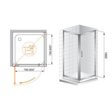 Душевой уголок Cezares Porta A11 (100x100) прозрачное стекло