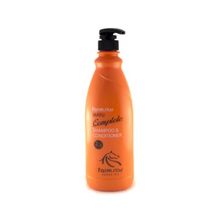 Шампунь-кондиционер питательный с лошадиным маслом FarmStay Mayu Complete Shampoo Conditioner 1000мл