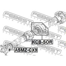 Подшипник Опоры Карданного Вала Febest арт. KCBSOR