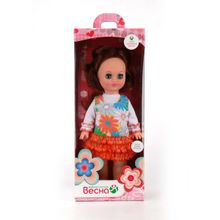 Весна Элла в платье с рюшами со звуком 35 см