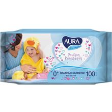 Aura Ultra Comfort 100 салфеток в пачке флоу пак