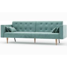 Алмаз. Любимый дом Нейт Диван трёхместный (Зелёный, ткань PHUKET 1031)