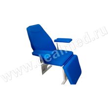 Кресло для забора крови с подлокотниками к-02дн - цвет Синий 5118, Россия