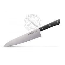 Нож кухонный SHR-0085B K "SAMURA HARAKIRI", Шеф 208 мм, коррозионно-стойкая сталь, ABS пластик