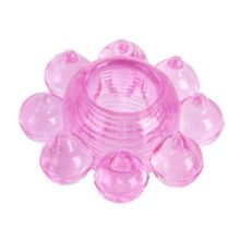ToyFa Розовое гелевое эрекционное кольцо-цветок