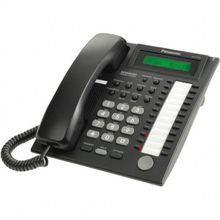 Телефон panasonic kx-t7735ru-b (аналог. сист. телефон, 24 прогр. кнопок, черный)