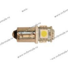 Лампа светодиод 12V BA9s T8 4SMD белая