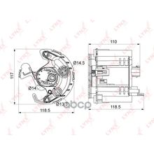 Фильтр Топливный LYNXauto арт. LF1002M