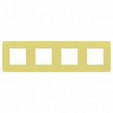 Рамка 4 поста UNICA STUDIO, зеленое яблоко |  код. NU280811 |  Schneider Electric