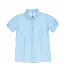 S Cool для девочки голубая с рукавом-фонариком Школа 2016