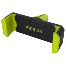Универсальный автомобильный держатель в вент. решетку Rock Deluxe Car Vent Phone Holder цвет - зеленый