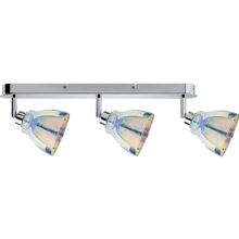 Paulmann. 60124 Spotlights Dichroic Balken 3x40W GZ10 Chrom Dichroic 230V Metall Glas