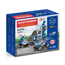 Магнитный конструктор MAGFORMERS Amazing Police Set