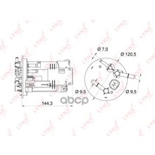 Фильтр Топливный LYNXauto арт. LF362M