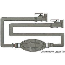 Osculati Fuel pipe w 2 MERCURY female joints, 52.731.79