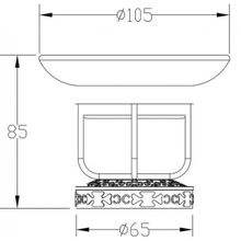 Zorg AZR 23 Br мыльница настольная бронза