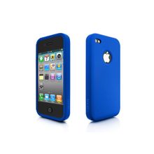 More Swirling Silicone (синий) - чехол для iPhone 4