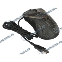 Оптическая мышь A4Tech "V-Track Gaming Mouse F4", 6кн.+скр., черный, с рисунком (USB) (ret) [108126]